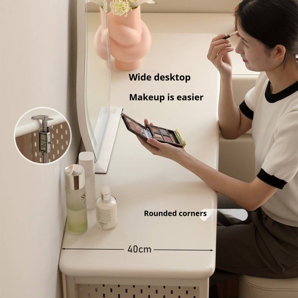 Solid Rubberwood Modern Vanity Table.