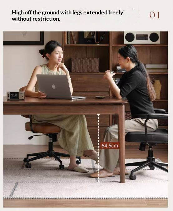 Sandalwood Solid Wood Modern Style Office Desk