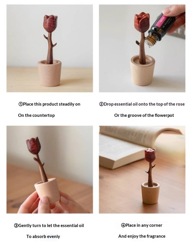 Black Walnut Solid Wood Fragrance Diffuser