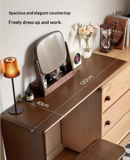 Beech Solid Wood Antique Style Vanity Table