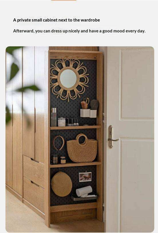 Oak Solid Wood Ultra-thin DIY Bookcase
