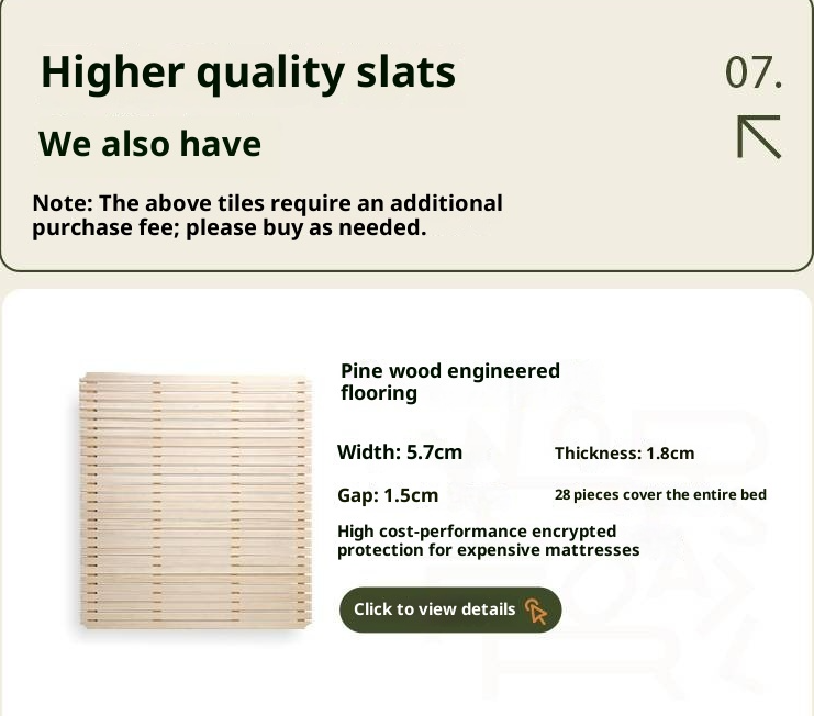 Cherry Solid Wood Retro with Socket Night Light Bed