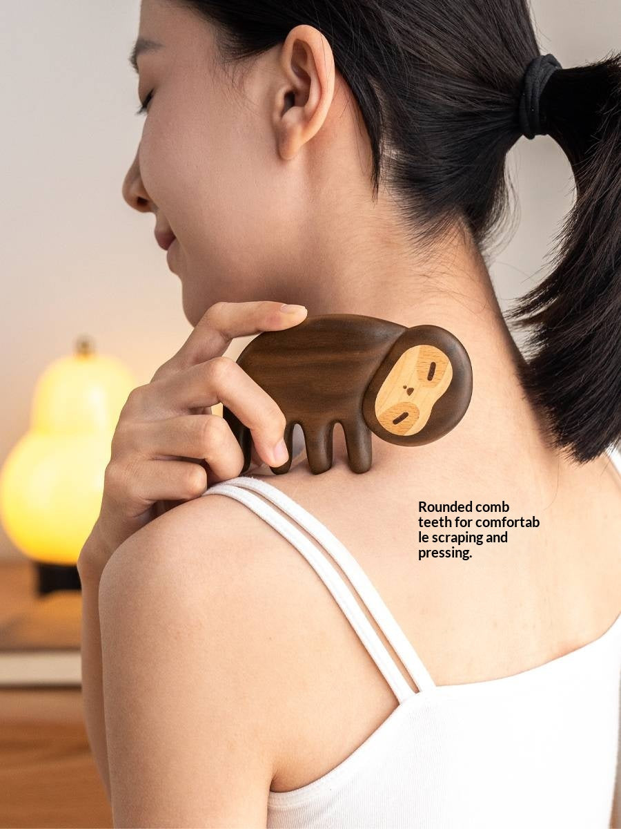 Black Walnut Solid Wood Modern Massage Comb