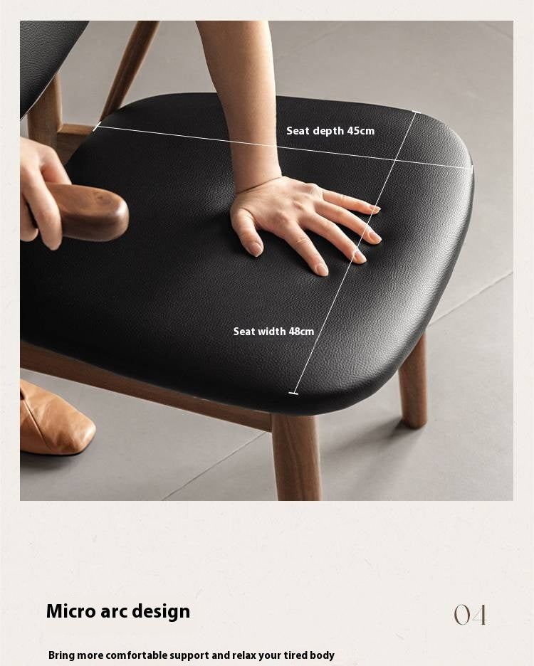 Black Walnut, Red Oak, Golden Sandalwood, White Ash, Ash Dining Armchair