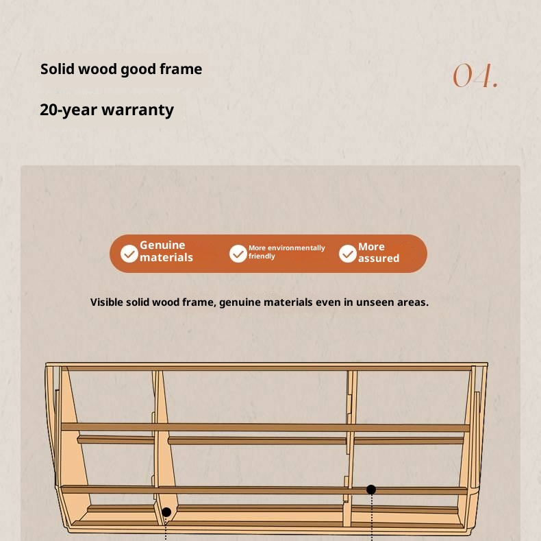 Luxury Genuine Leather Soft Backrest Bed, American Retro Style