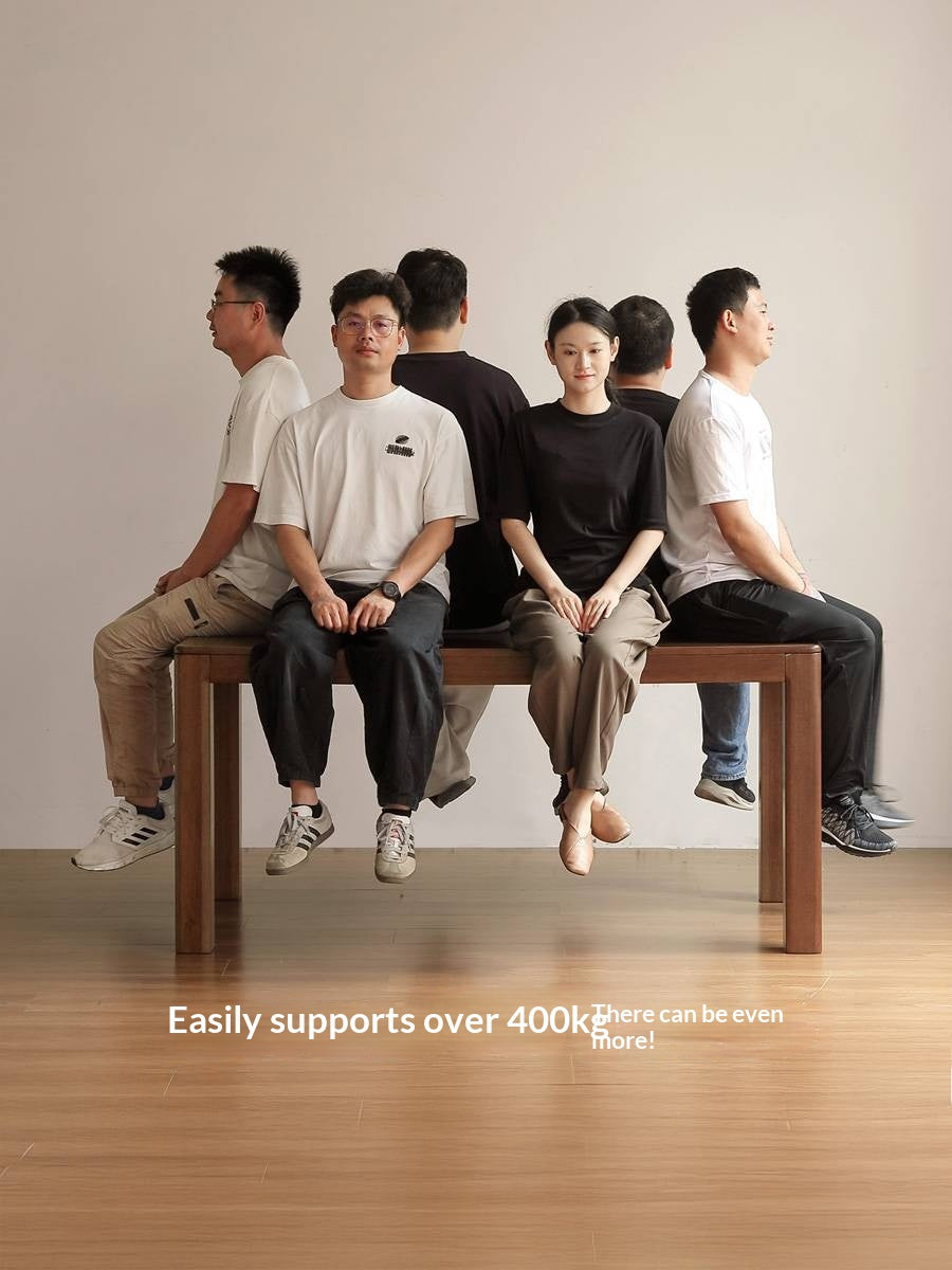 Solid Longan Hardwood Dining Table