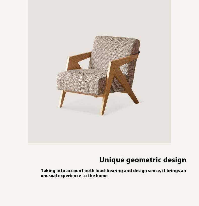 Oak Solid Wood Sofa Chair.