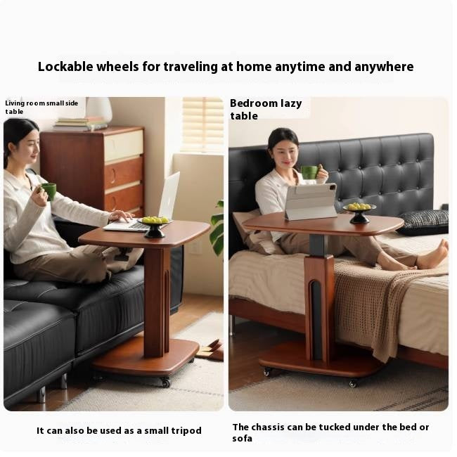 Tulipwood Solid Wood Lifting Medieval Style Side Table