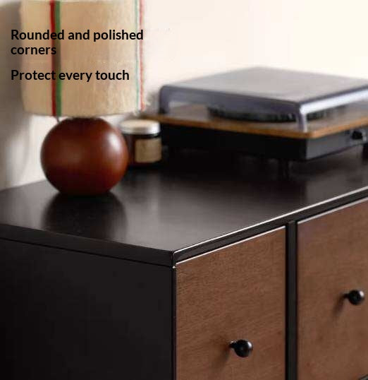 Rubberwood Solid 9-Drawer Dresser, Mid Century Bedroom Storage Cabinet