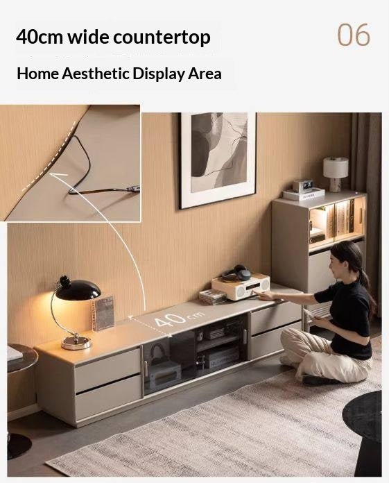 Tulipwood Solid Wood Modern Minimalist Floor Standing TV Stand