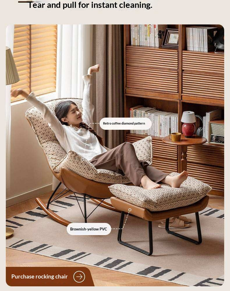 Oak Solid Wood, Fabric Sofa Footstool, Changing Stool