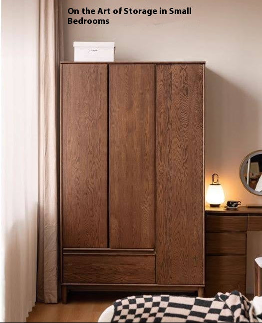 Oak Solid Wood Modern Wardrobe