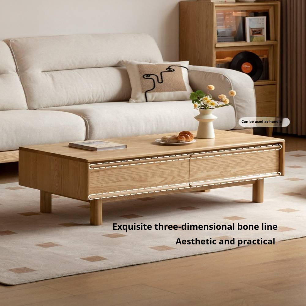 Ash, Oak Solid Wood Solid Wood Coffee Table