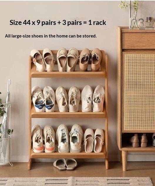 Beech Solid Wood Multi Layer Ultra Thin Shoe Racks