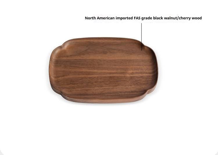 Black Walnut, Cherry Solid Wood Tray Storage Plate