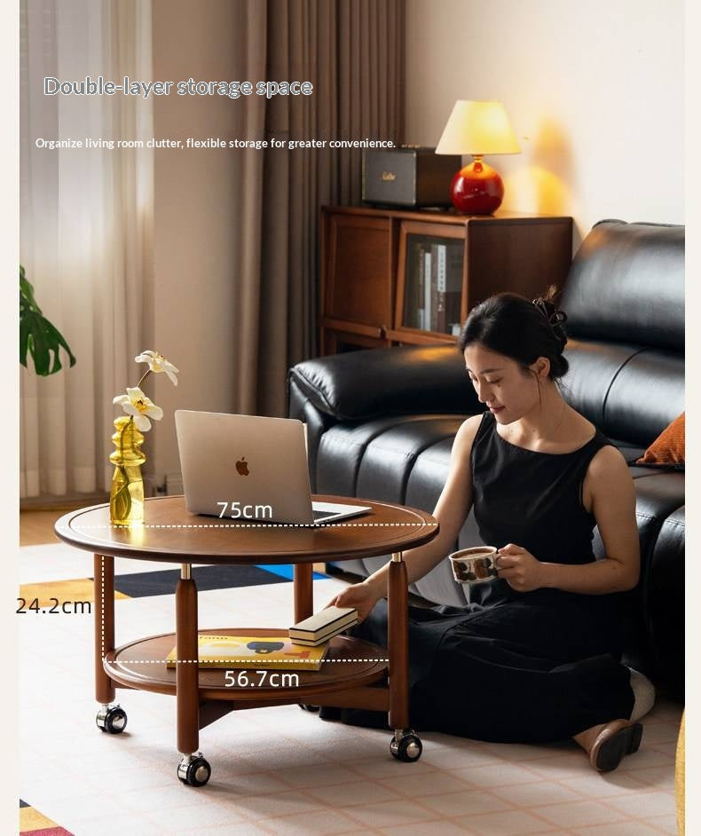 Poplar Solid Wood Antique Style Coffee Table