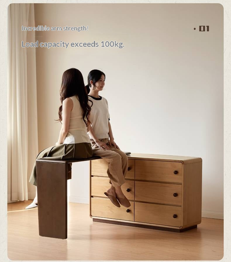 Beech Solid Wood Antique Style Vanity Table