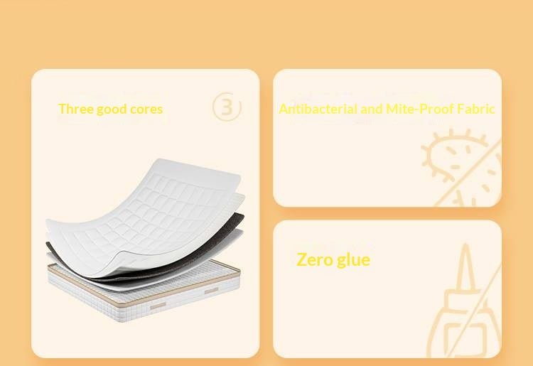 Zero-Glue Adjustable Spring Latex Mattress — Thick and Anti-Mite Support