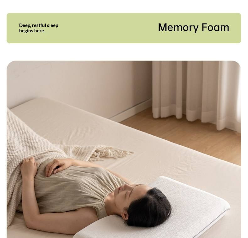 Memory Foam Pillow with Neck Support and Sleep Aid