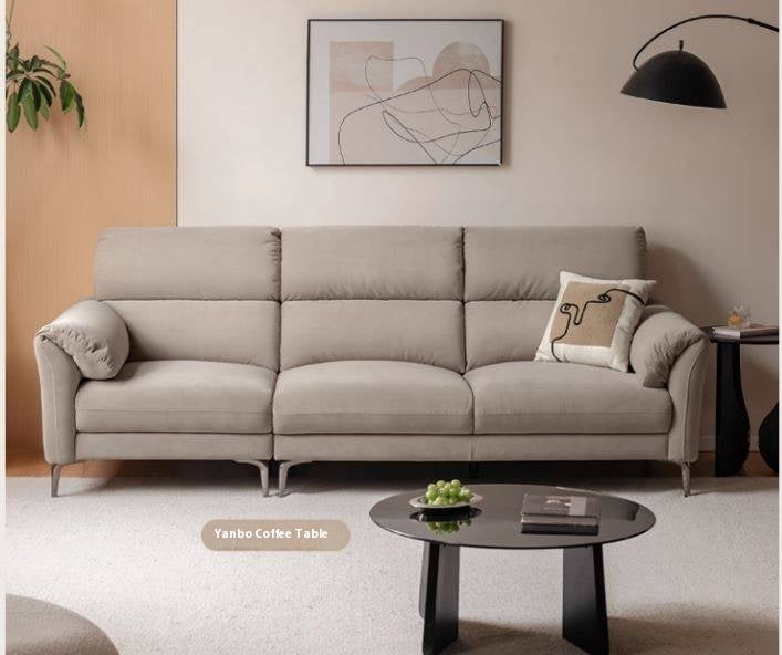 Wool Gray Flannel Fabric Sofa