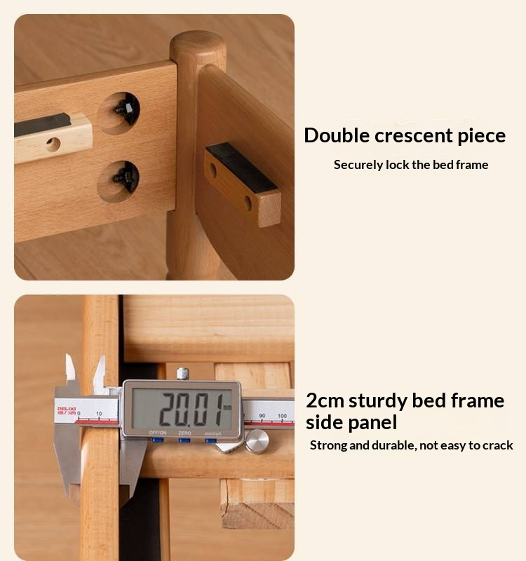 Oak, Beech Solid Wood Children's Bed