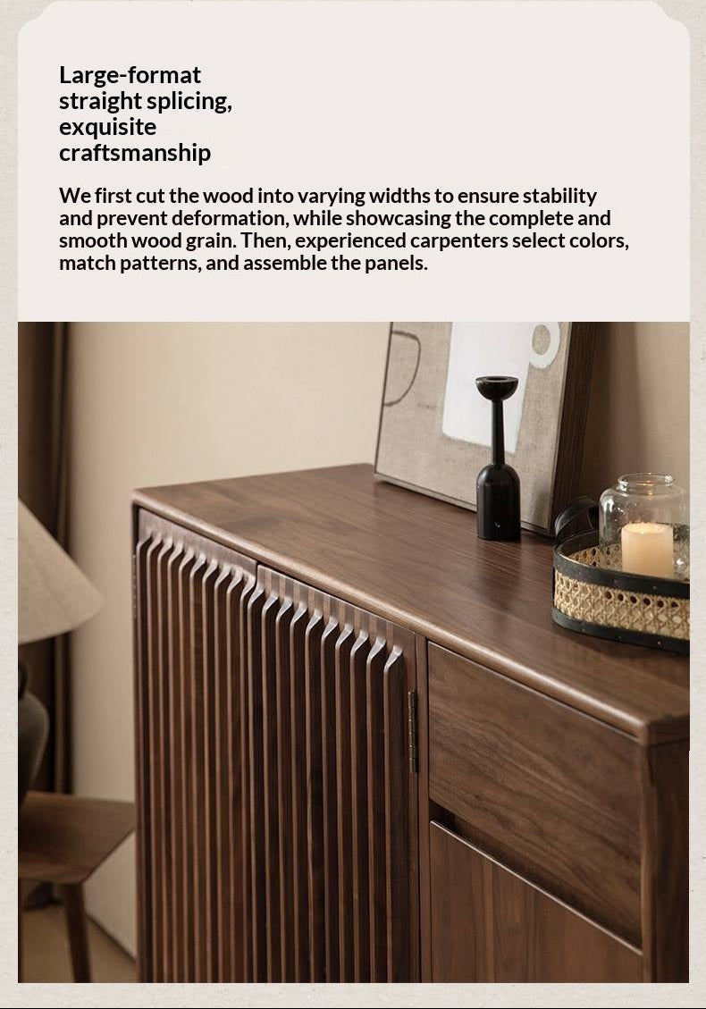 Black walnut, Ash Solid Wood Large Capacity Shoe Cabinet