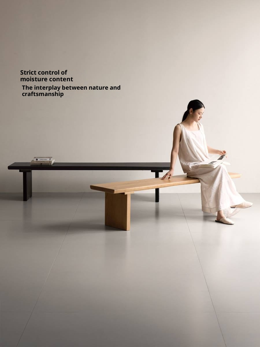 Black Walnut,Ash, South American Walnut Solid Wood Wabi Sabi Bench
