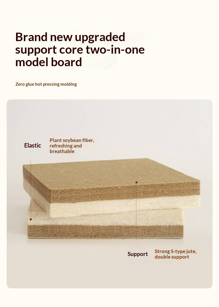 Zero-Glue Soy Fiber Mattress — Independent Spring Model, Thick Latex Support Mattress