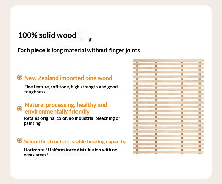 Cherry Solid Wood Bed — French Style Vintage Design