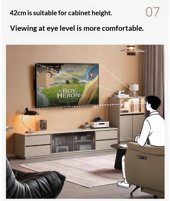 Tulipwood Solid Wood Modern Minimalist Floor Standing TV Stand