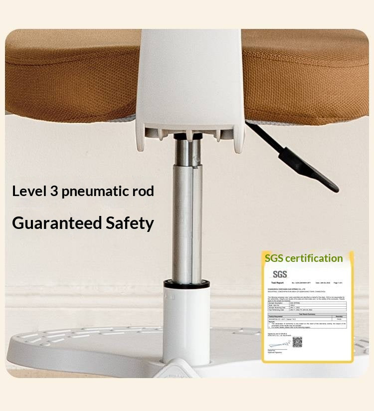 Children's Study Chair with Adjustable Backrest and Adjustable Lift