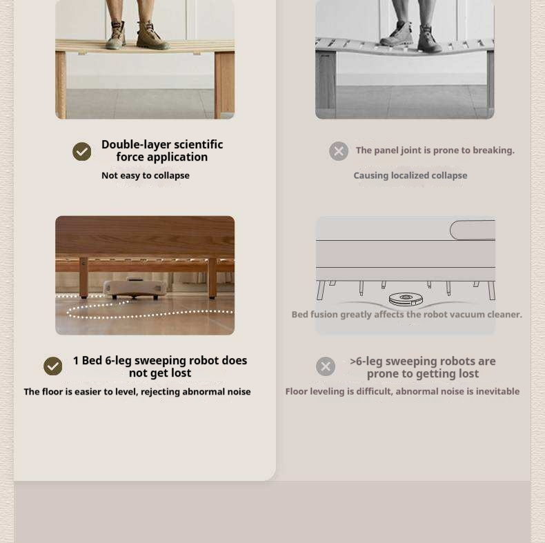 Black Walnut Solid Wood Striped Upholstered Panel Bed