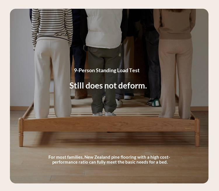 Cherry Solid Wood Bed — French Style Vintage Design