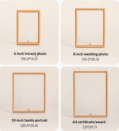 Black Walnut, Beech Solid Wood Photo Frame
