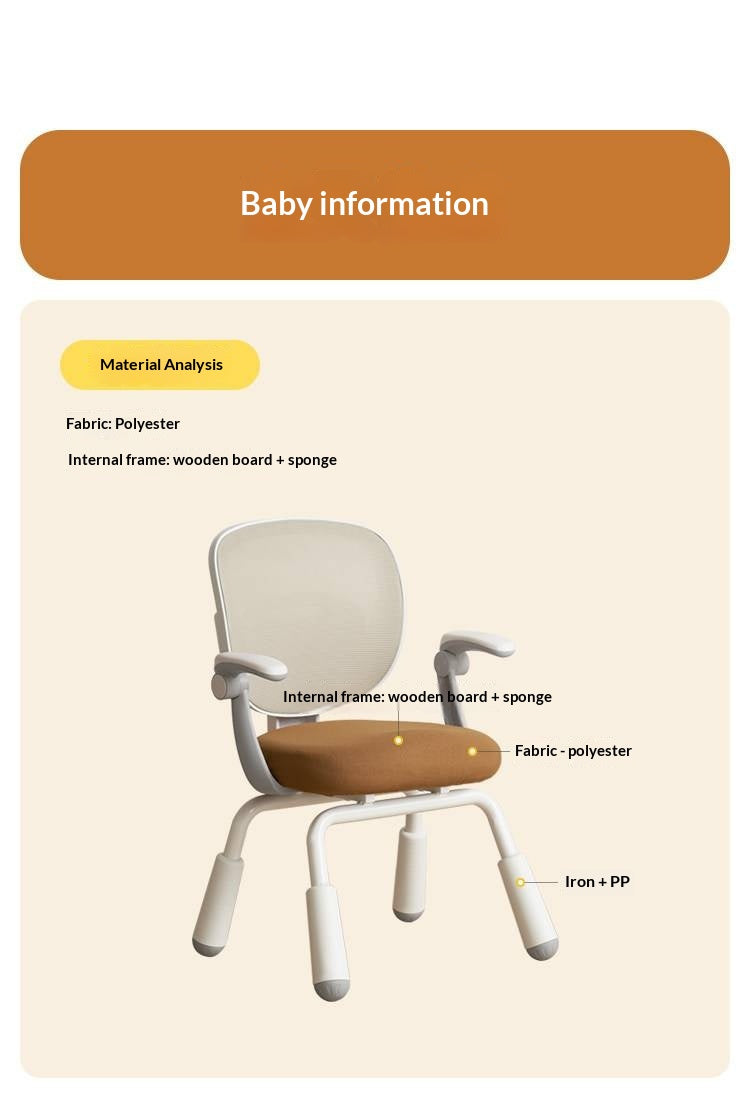 Ergonomic Kids Desk Chair with Mesh Back and Adjustable Armrests