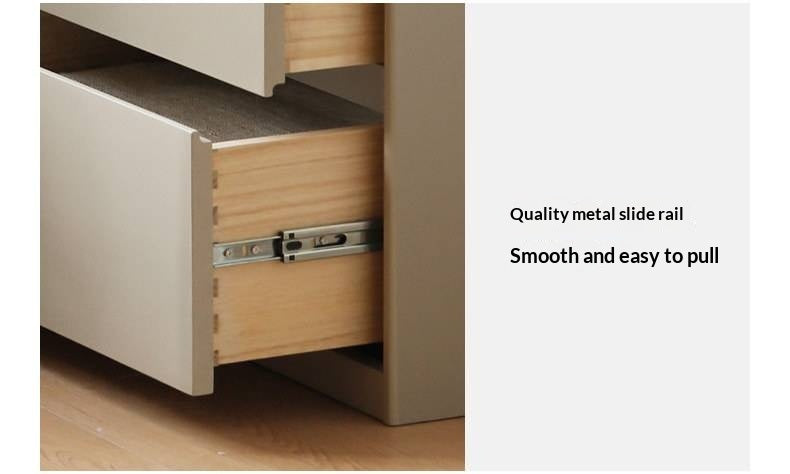 Poplar Solid Wood Light Luxury Six-Drawer Chest