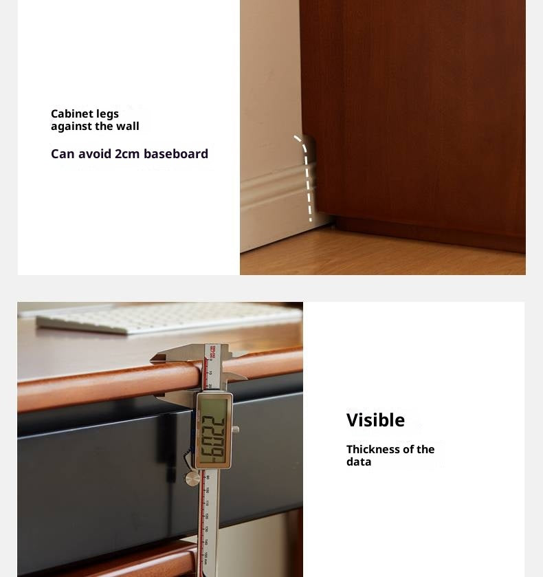 Poplar Solid Wood Desk Extendable Office Desk