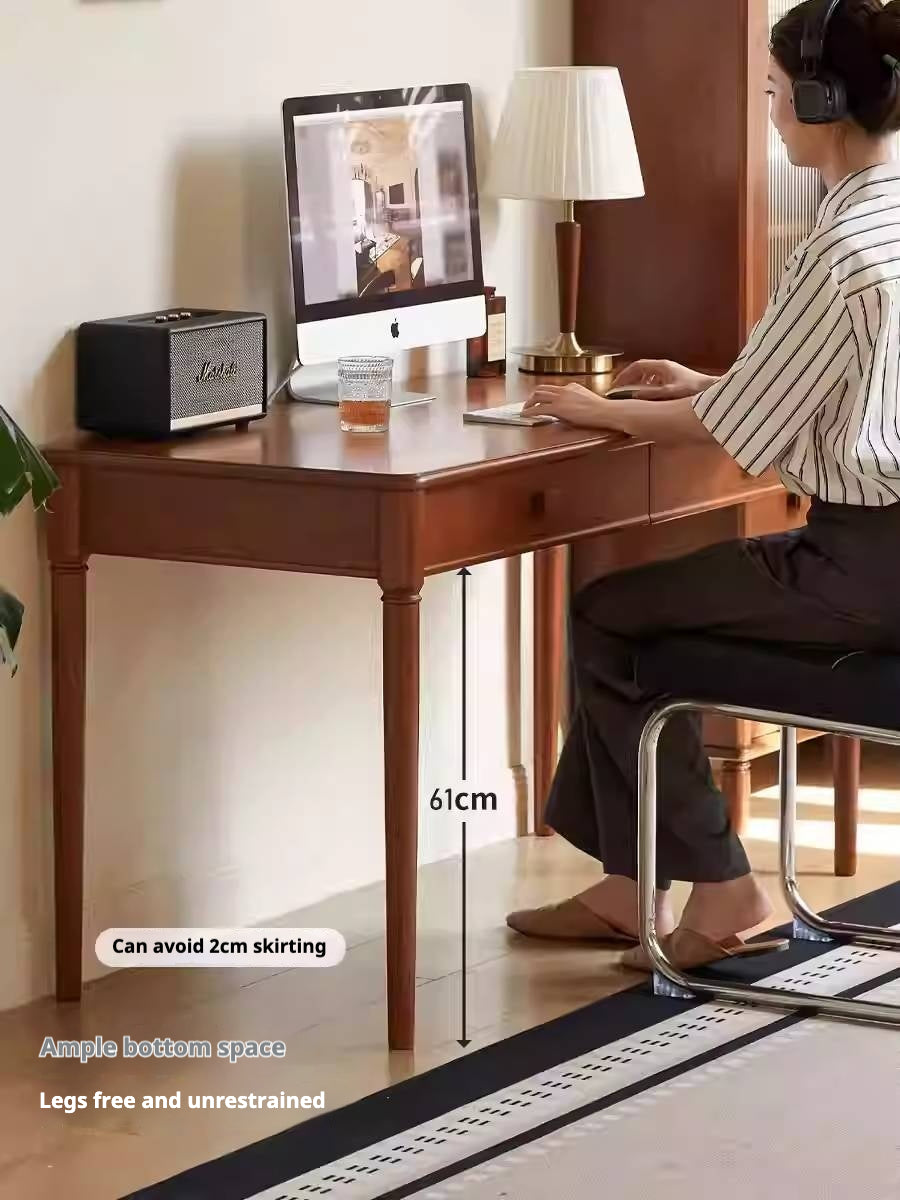 Poplar Solid Wood Medieval Style Desk