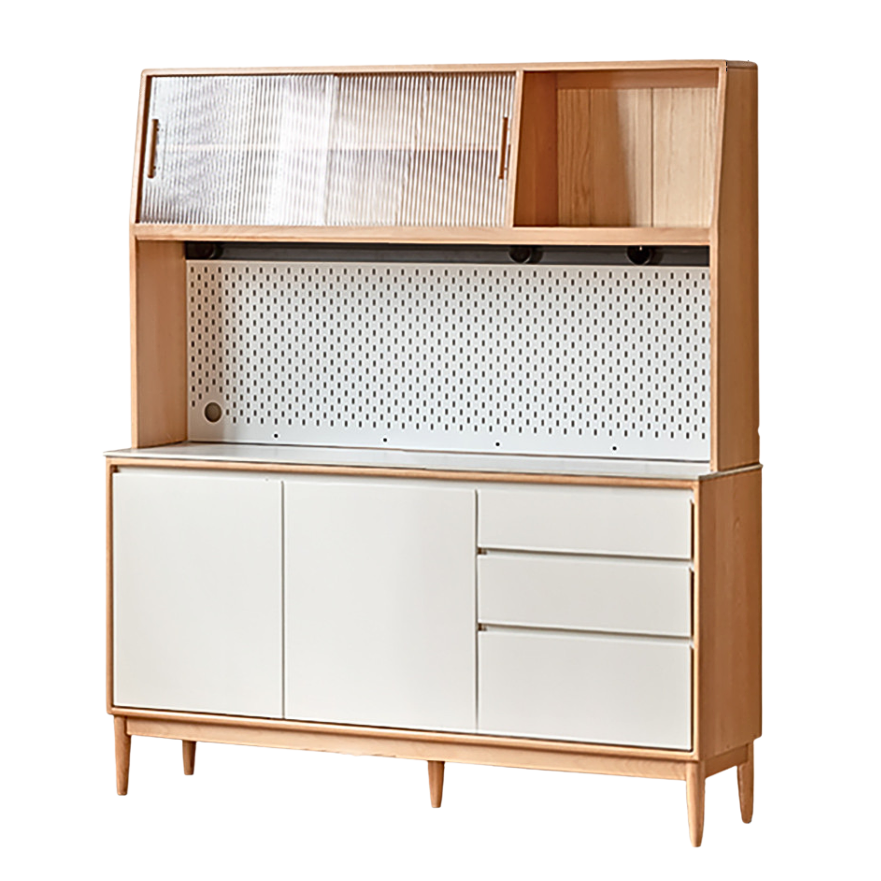 Beech Solid Wood Against The Wall Dining Sideboard