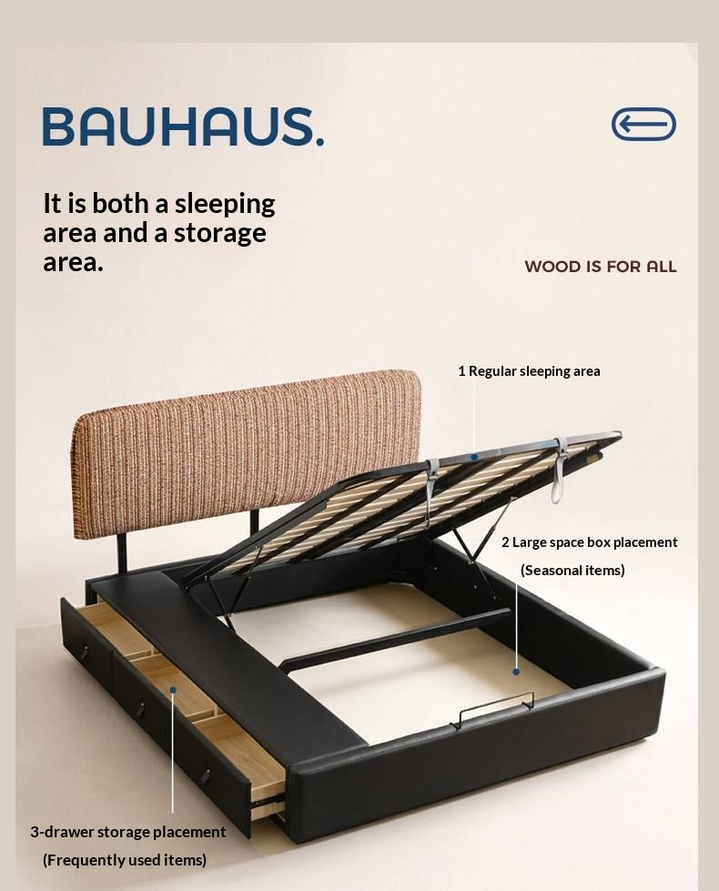 Terracotta Corduroy Storage Bed with Adjustable Headboard and Black Faux Leather Base