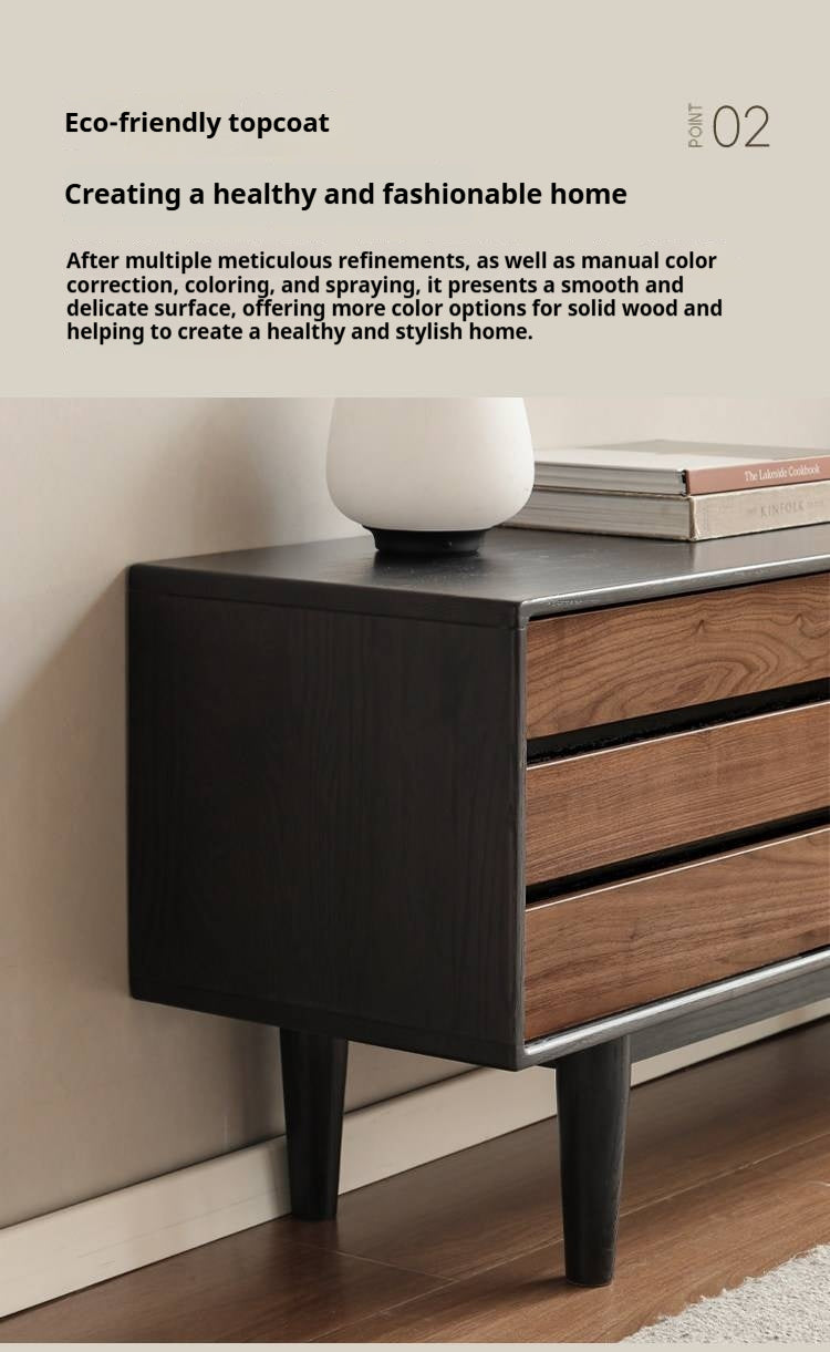 Oak Solid Wood Ancient Style Wood TV Stand