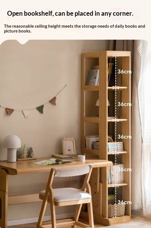 Oak Solid Wood Kids Sliding Door Wardrobe