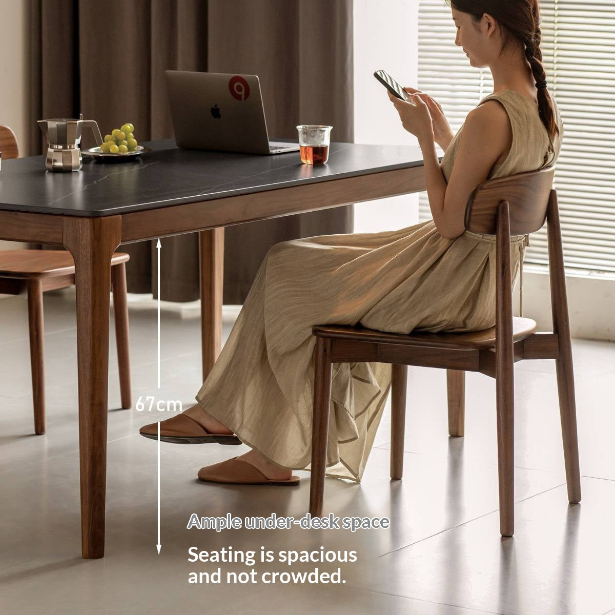 Black Walnut Dining Tables With Slate Top