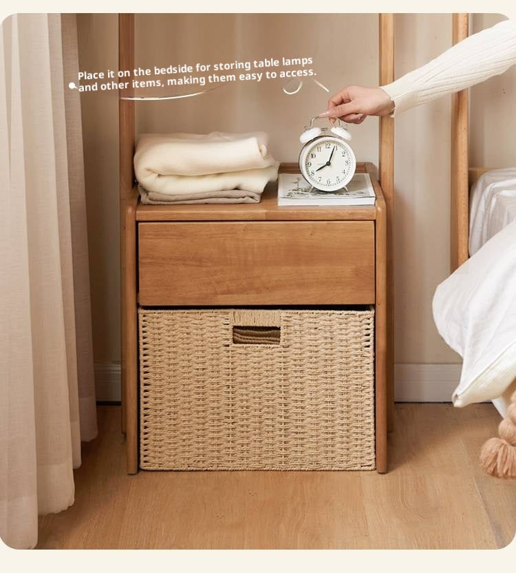 Solid Rubberwood Multifunctional Clothes Rack