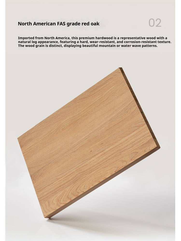 4 pcs -Oak Solid Wood Dining Chair Modern Style