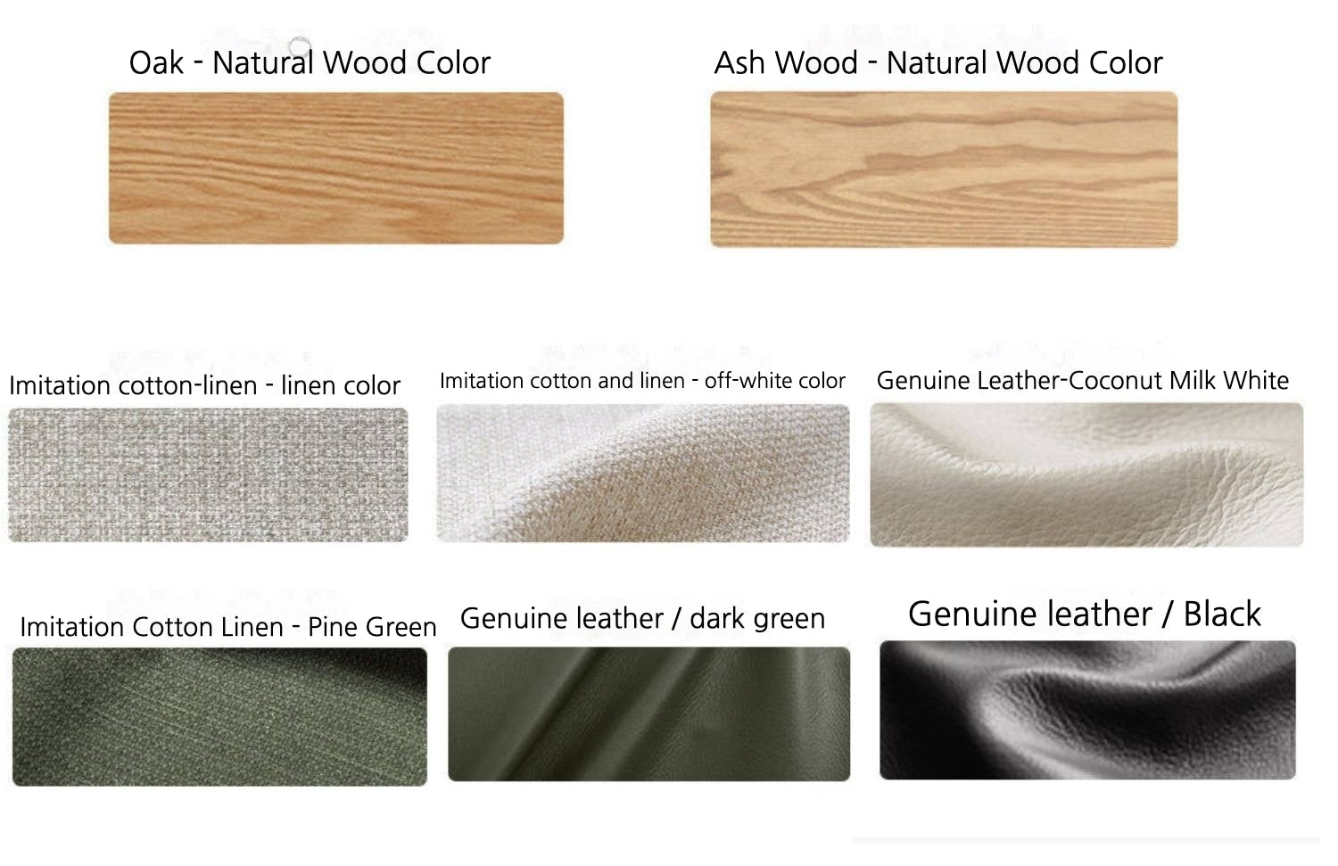 Oak, Ash Solid Wood genuine leather, fabrics High Back Sofa