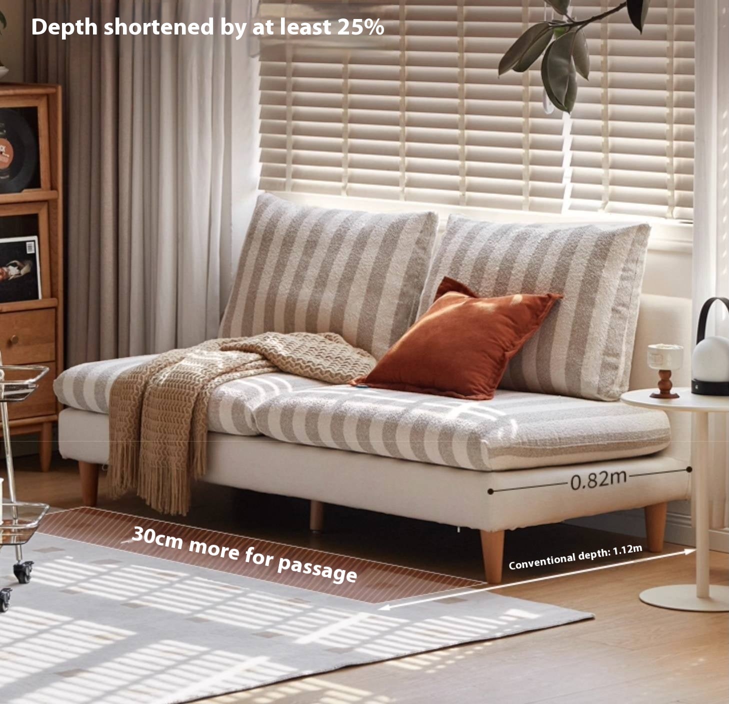 Natural, healthy Cotton Linen Fabric Sofa