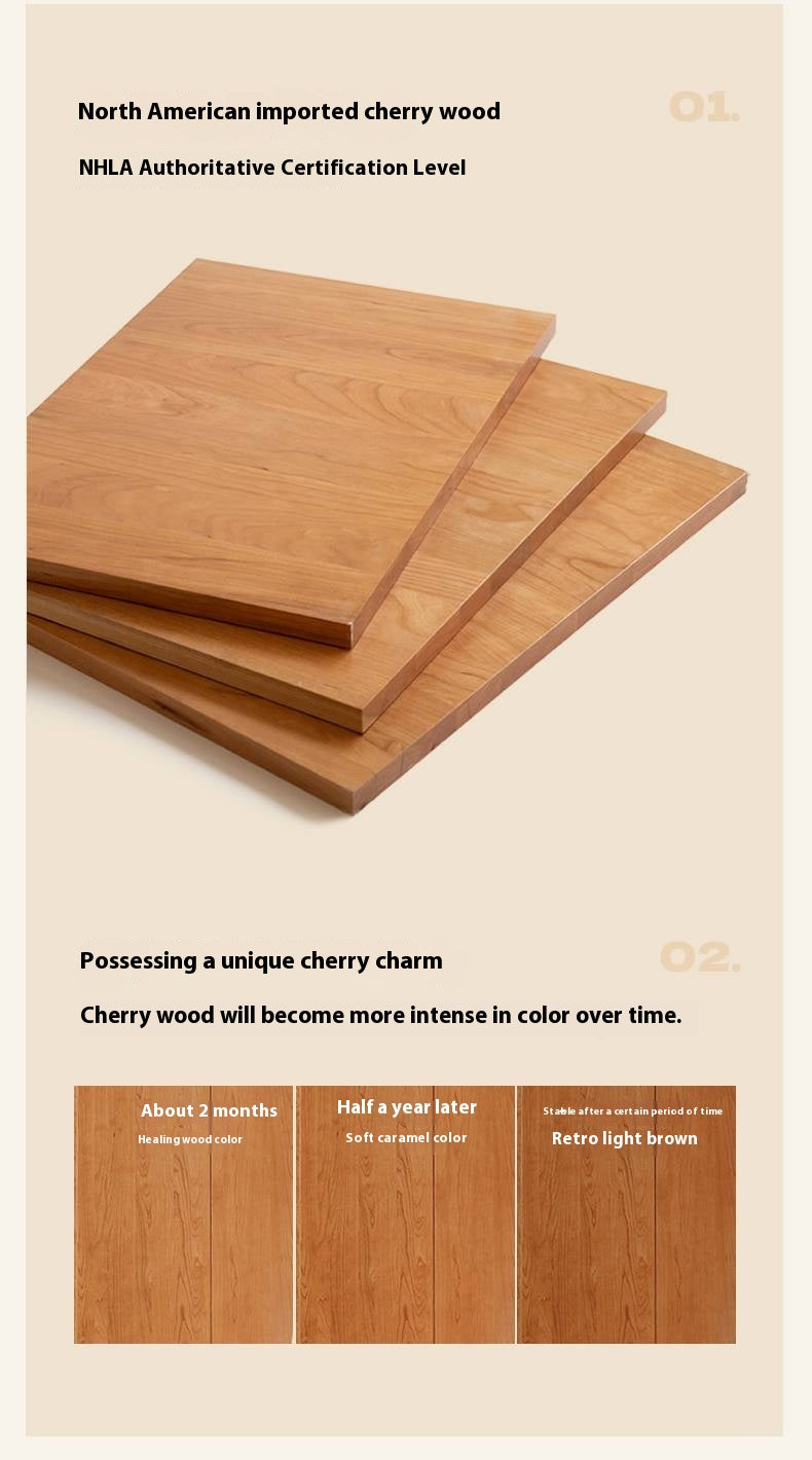 Cherry, Tulipwood Solid Wood Modern Style Vanity Table.