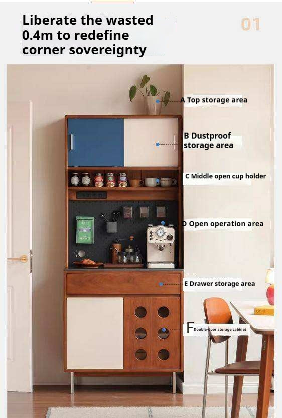 Tulipwood Solid Wood Medieval Style Sideboard