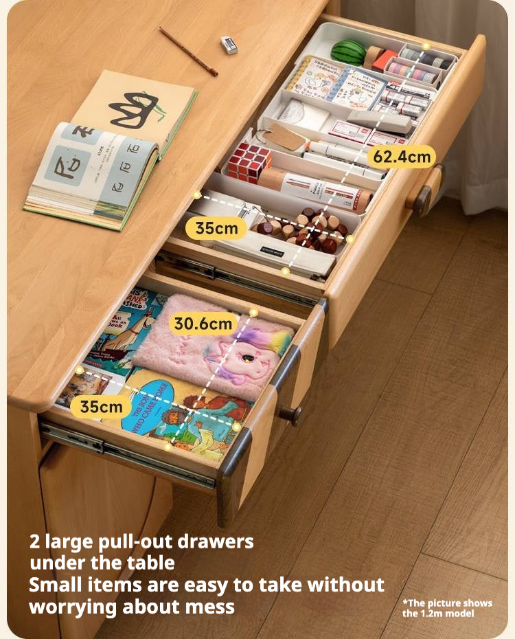Beech Solid Wood Children's Study Table.